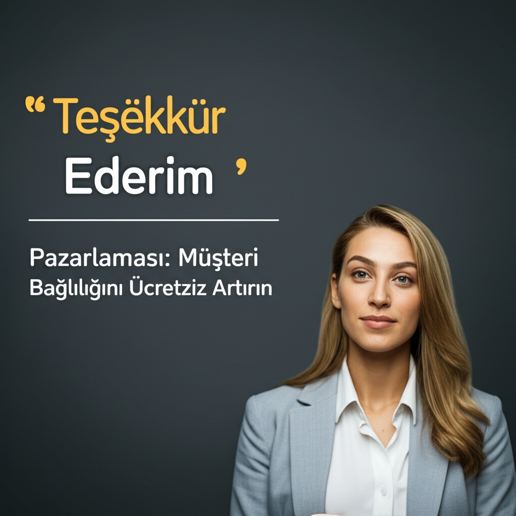 “Teşekkür Ederim” Pazarlaması: Müşteri Bağlılığını Ücretsiz Artırın